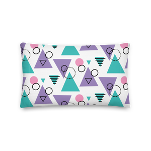 Memphis Colorful Pattern 03 Premium Pillow