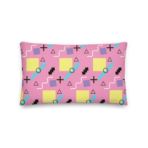 Memphis Colorful Pattern 04 Premium Pillow