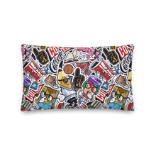 Street Art College Pattern Premium Pillow