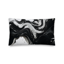 Black and White Fluid Premium Pillow