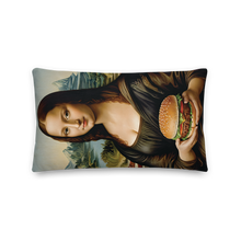 Monalisa Burger Premium Pillow