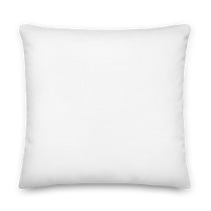 IS/THIS IS THE END? Navy Red Premium Pillow