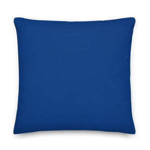 IS/THIS IS THE END? Navy Blue Reverse Premium Pillow