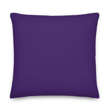 IS/THIS IS THE END? Purple Yellow Reverse Premium Pillow