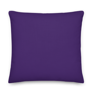 IS/THIS IS THE END? Purple Yellow Reverse Premium Pillow