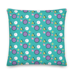 Memphis Colorful Pattern 01 Premium Pillow