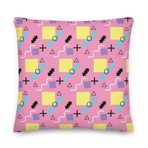 Memphis Colorful Pattern 04 Premium Pillow