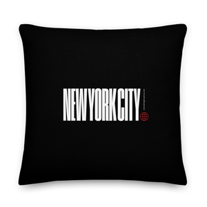 NYC Landscape Painting Premium Pillow