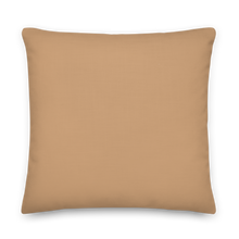 Happy Dancing Dog Beige Premium Pillow