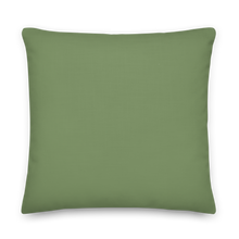 Funny Dancing Dog Green Premium Pillow