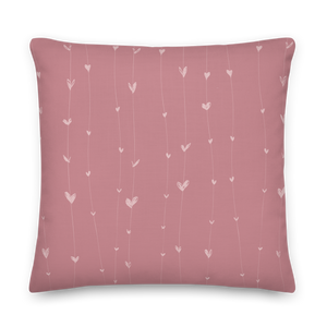 Cute Pink Swan Premium Pillow