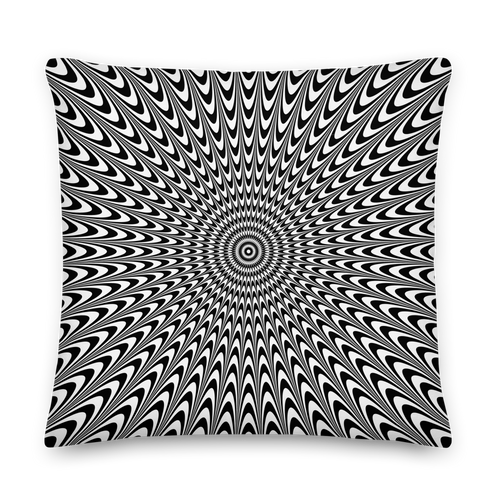 Vertigo Optical Illusion Background Premium Pillow