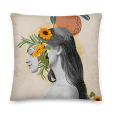 Beautiful Vintage Collage Art Premium Pillow