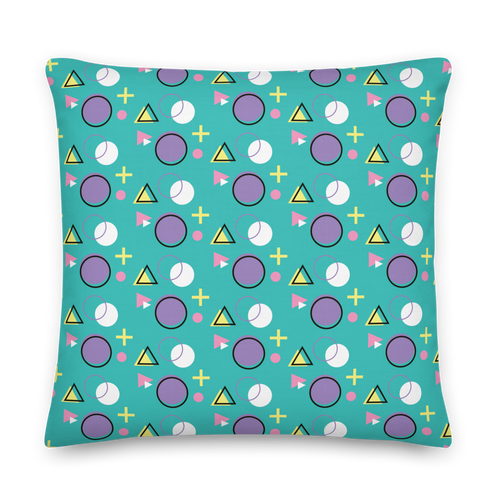 Memphis Colorful Pattern 01 Premium Pillow