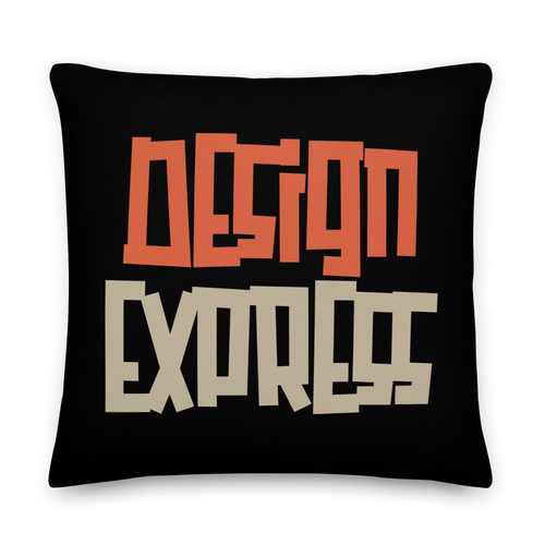 Design Express Typography Premium Pillow