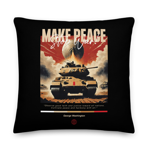 Make Peace Stop War Tank Premium Pillow