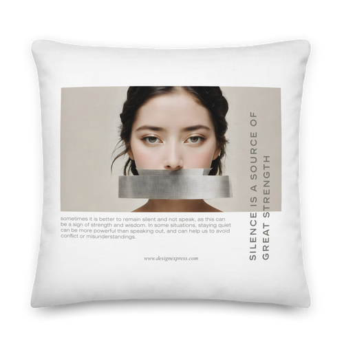 Silence Lao Tzu Premium Pillow
