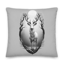 The Grayscale Deer Premium Pillow