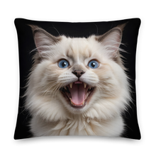 Angry Ragdoll Kitten Premium Pillow