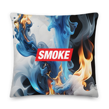 Blue Smoke Fire Premium Pillow