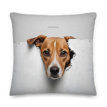 Funny Sad Dog Peep Premium Pillow