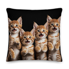 Four Cute Cats Premium Pillow