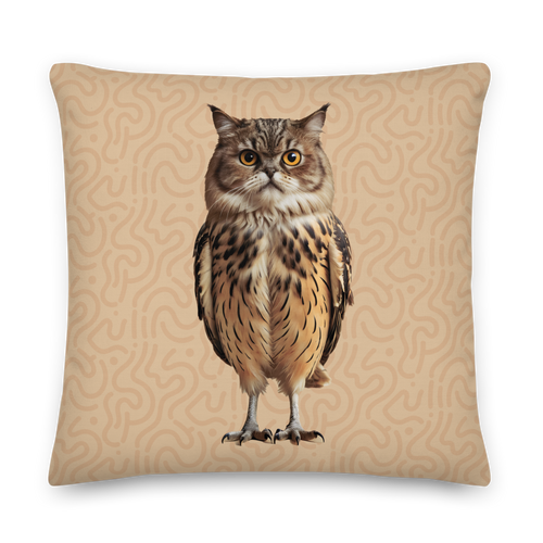 Cat Owl Premium Pillow