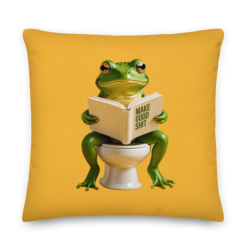 Frog Poop Premium Pillow