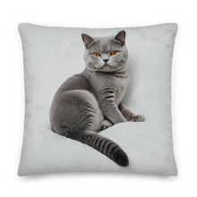 Relaxing British Shorthair Cat Premium Pillow