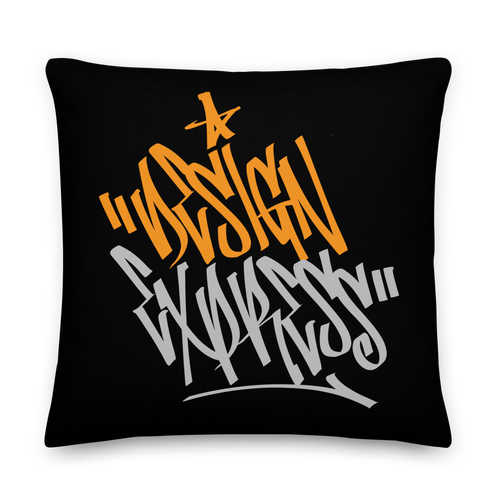 Design Express Graffiti Tags Premium Pillow