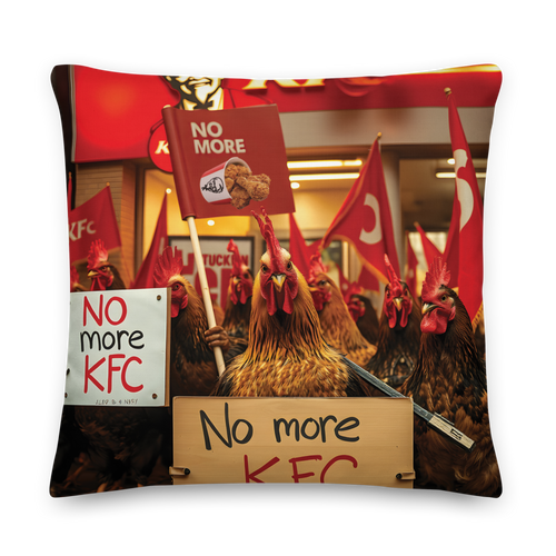 No More KFC (Chicken Demo) Premium Pillow