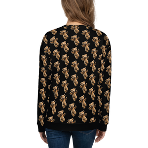 Happy Teddy Bear Pattern Unisex Sweatshirt