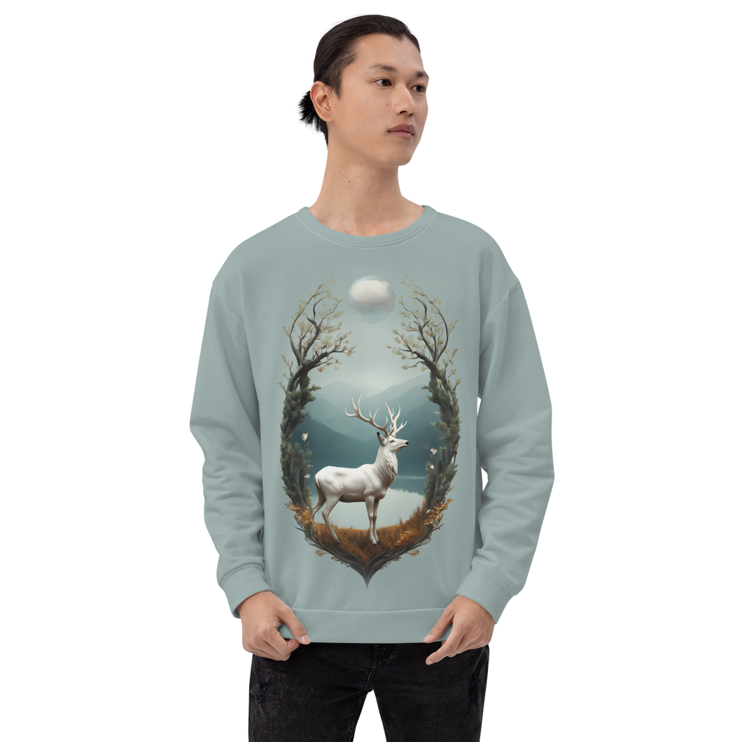 Deer By The Lake Unisex Sweatshirt