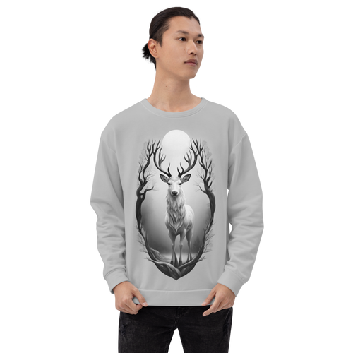 The Grayscale Deer Unisex Sweatshirt