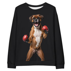 Boxer Boxing Black Unisex Sweatshirt