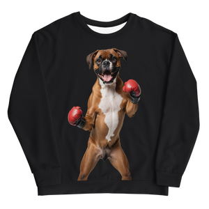 Boxer Boxing Black Unisex Sweatshirt