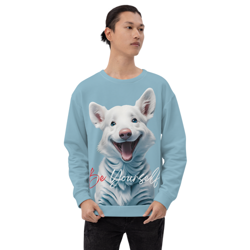 Cute Dog Be Yourself Unisex Sweatshirt