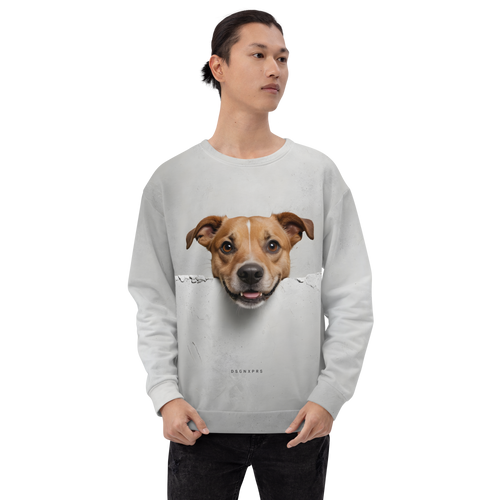 Smile Dog Peep Unisex Sweatshirt