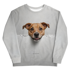 Smile Dog Peep Unisex Sweatshirt