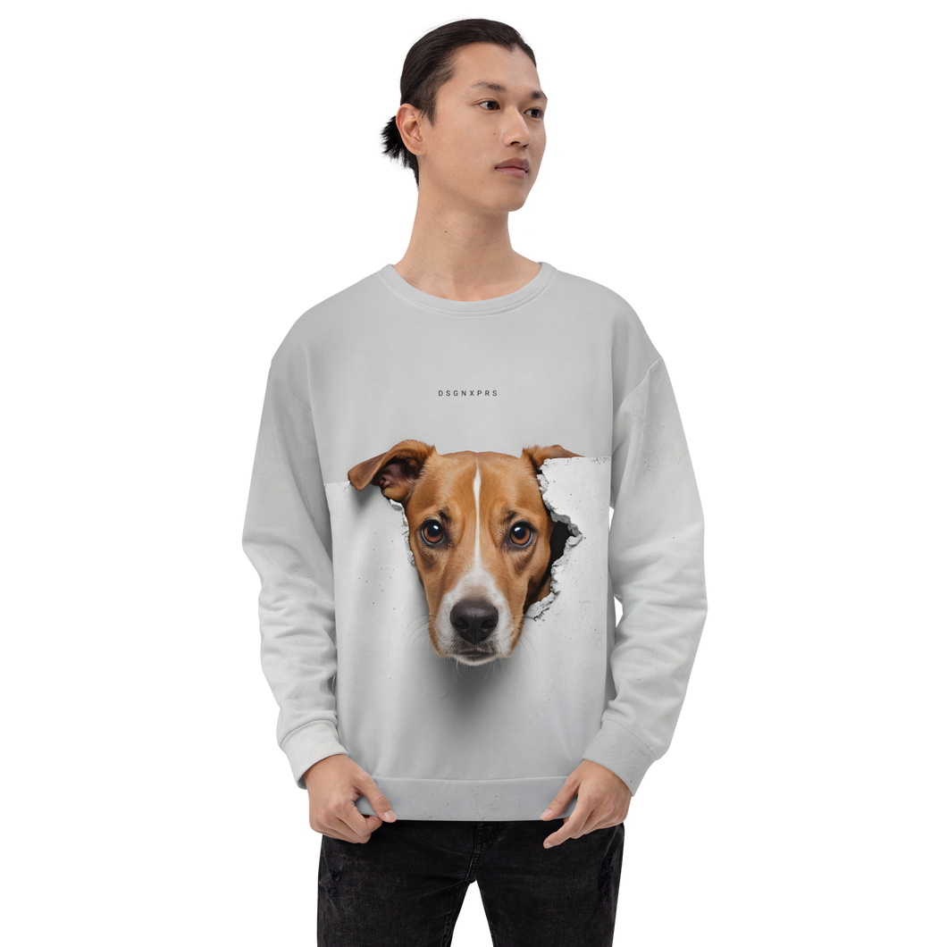 Funny Sad Dog Peep Unisex Sweatshirt