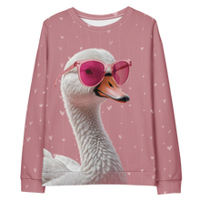 Cute Pink Swan Unisex Sweatshirt