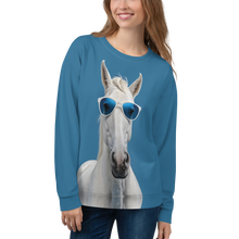 Cool Blue Horse Unisex Sweatshirt