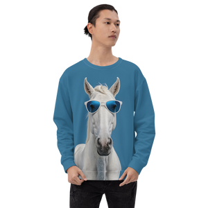 Cool Blue Horse Unisex Sweatshirt