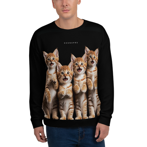 Four Cute Cats Unisex Sweatshirt