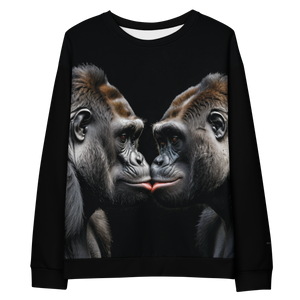 Gorilla Kissing Unisex Sweatshirt