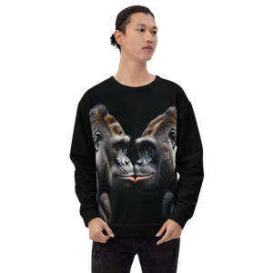 Gorilla Kissing Unisex Sweatshirt