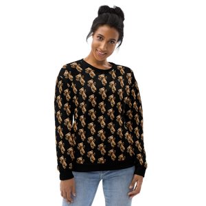 Happy Teddy Bear Pattern Unisex Sweatshirt