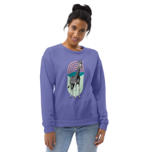 Giraffe Zebra Purple All-Over Print Unisex Sweatshirt