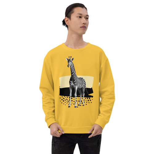 Giraffe Zebra Skin All-Over Print Unisex Sweatshirt