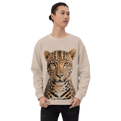 Leopard Potrait All-Over Print Unisex Sweatshirt